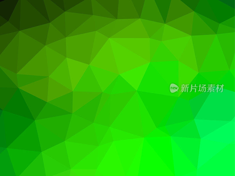 Polygon background pattern - polygonal - green wallpaper - vector Illustration